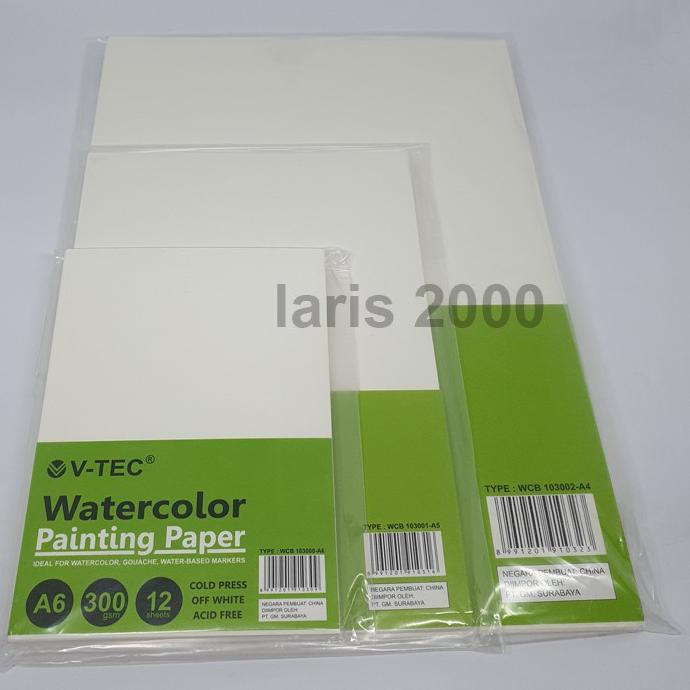 

Bestseller L0I Watercolor Paper / Kertas Cat Air V-tec CS TDD