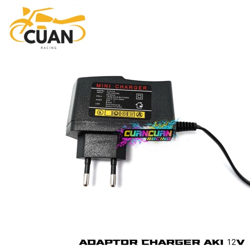 TESTER Charger Aki Accu Adaptor Tester 12 V 1A/cas aki /adaptor tes lampu