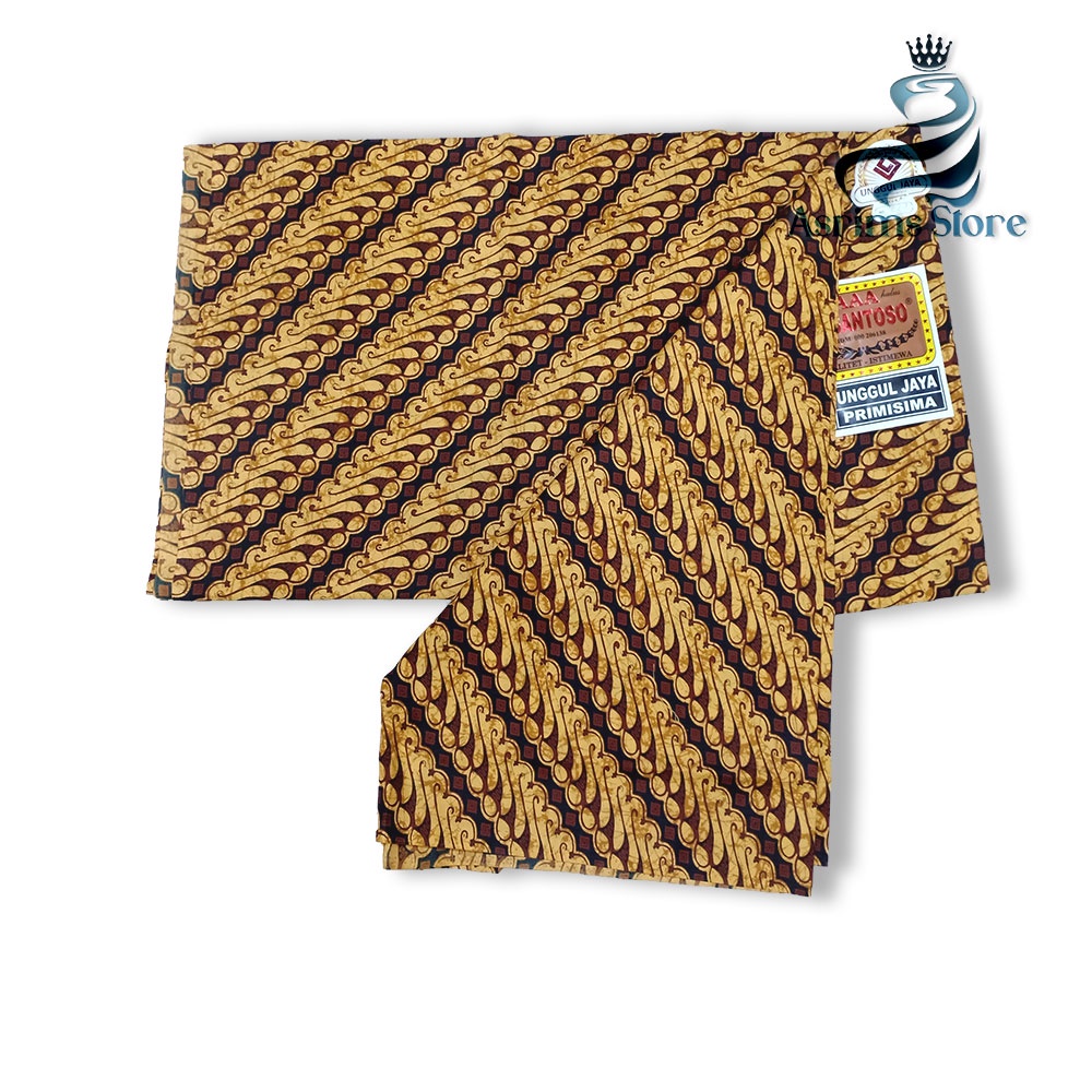 Kain Batik Jogja Jarik Batik Samping Kebat Jogjaan Hitam Putih Santoso AAA Premium Original-24AAA