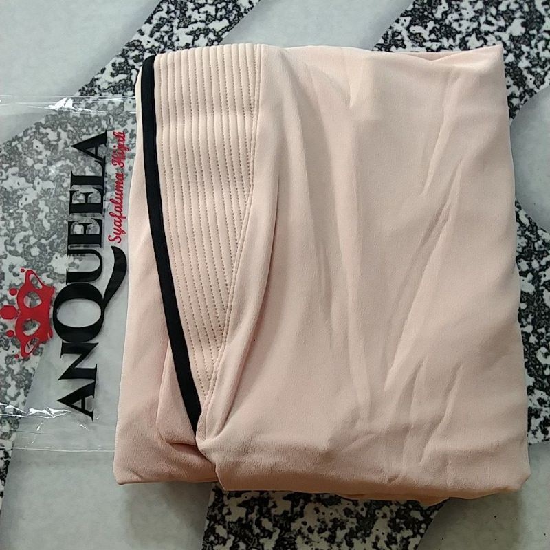(GROSIR TERMURAH!!) Lijum List Jumbo Anqueela  Jilbab Instant Khimar Syar'i Jersi Super-Vanilla