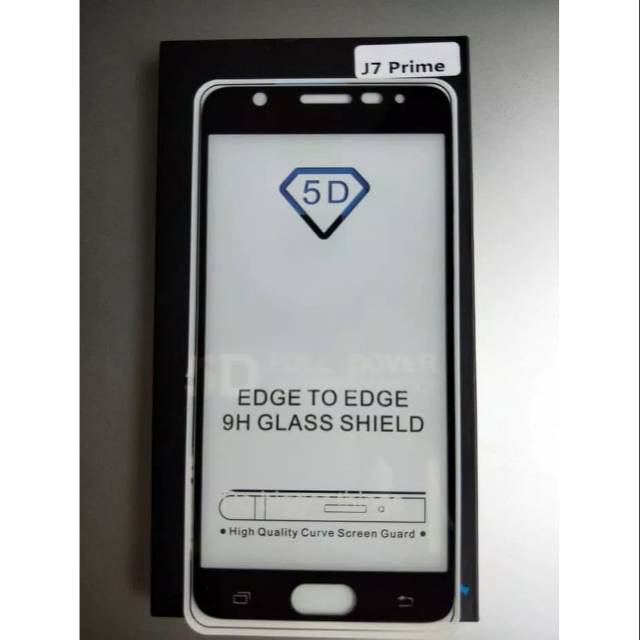 TEMPERED GLASS FULL LEM 5D 9D SAMSUNG J7 PRIME ANTI GORES KACA FULL LEM -COVER