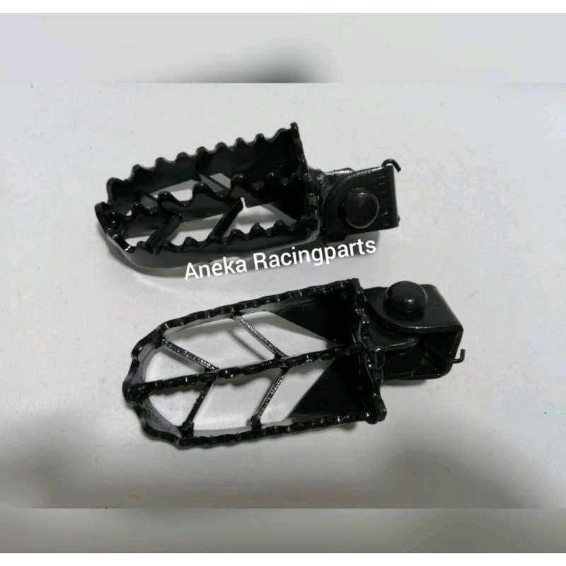 Footstep klx dtracker bahan baja tebal gerigi / pedal kaki klx