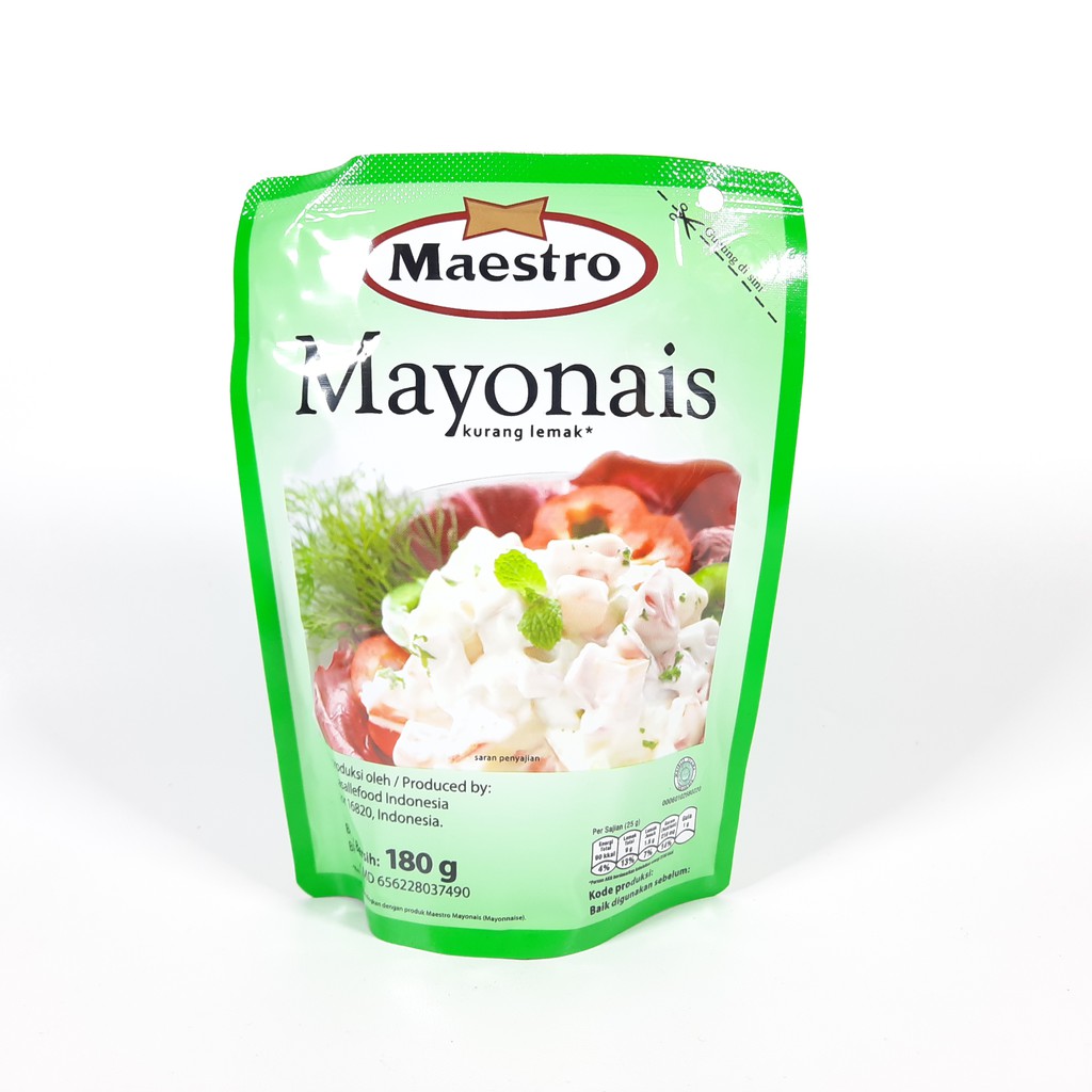 

Saos Light Mayonaise Standing Pouch Maestro 180gr