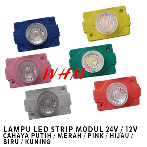 LAMPU LED MODUL 1PCS 1 MATA BESAR DC 12V / 24V  VARIASI LAMPU MOBIL MOTOR MODULE