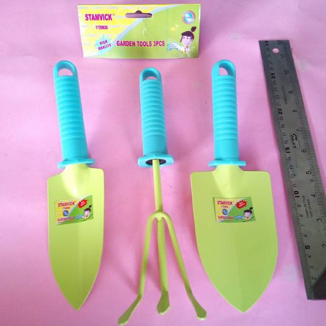 ALAT KEBUN SET TAMAN MINI GARDEN TOOL 3pcs SEKOP MINI DAN GARPU