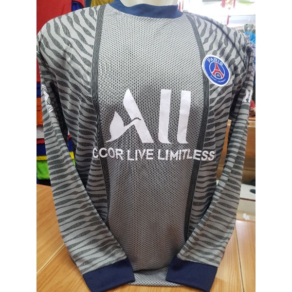 BAJU BOLA LENGAN PANJANG PSG ABU DEWASA