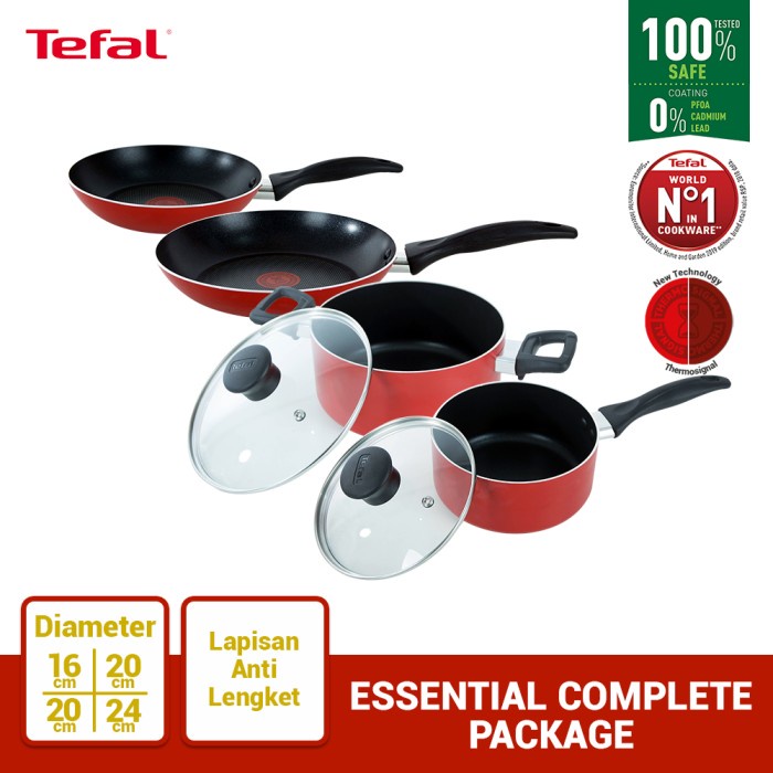Tefal Essentials Complete Package - Wajan Panci Set _Art
