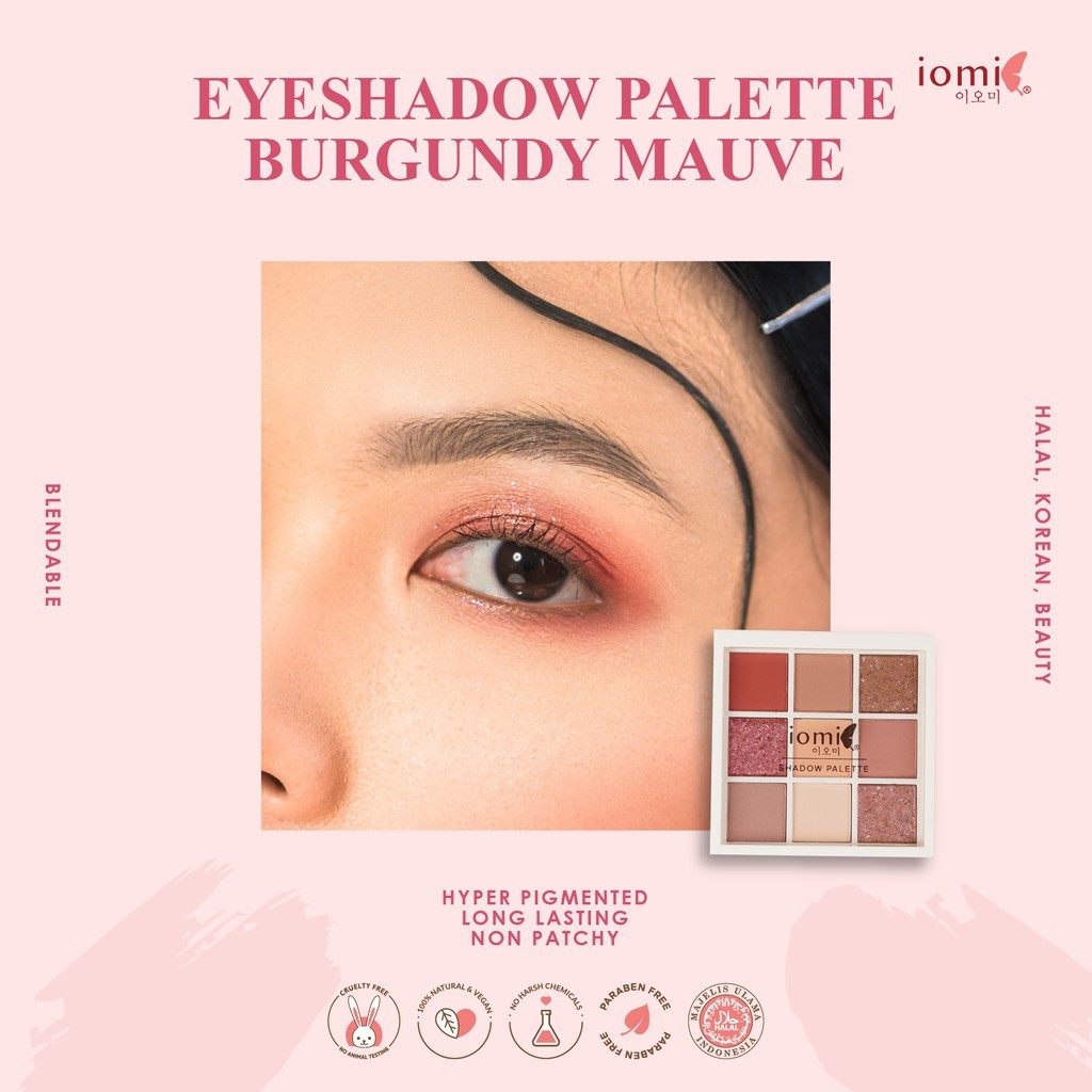 IOMI EYESHADOW PALETTE - BURGUNDY MAUVE