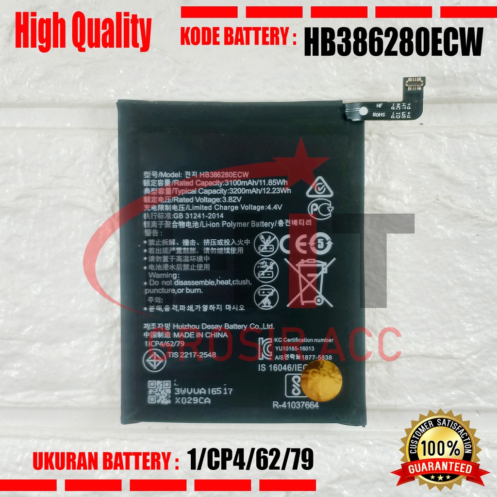 Baterai Battery HB386280ECW For Huawei Honor 9 P10 Huawei Honor9 P-10