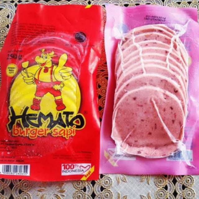 

HEMATO Beef Burger isi 10s 250gr