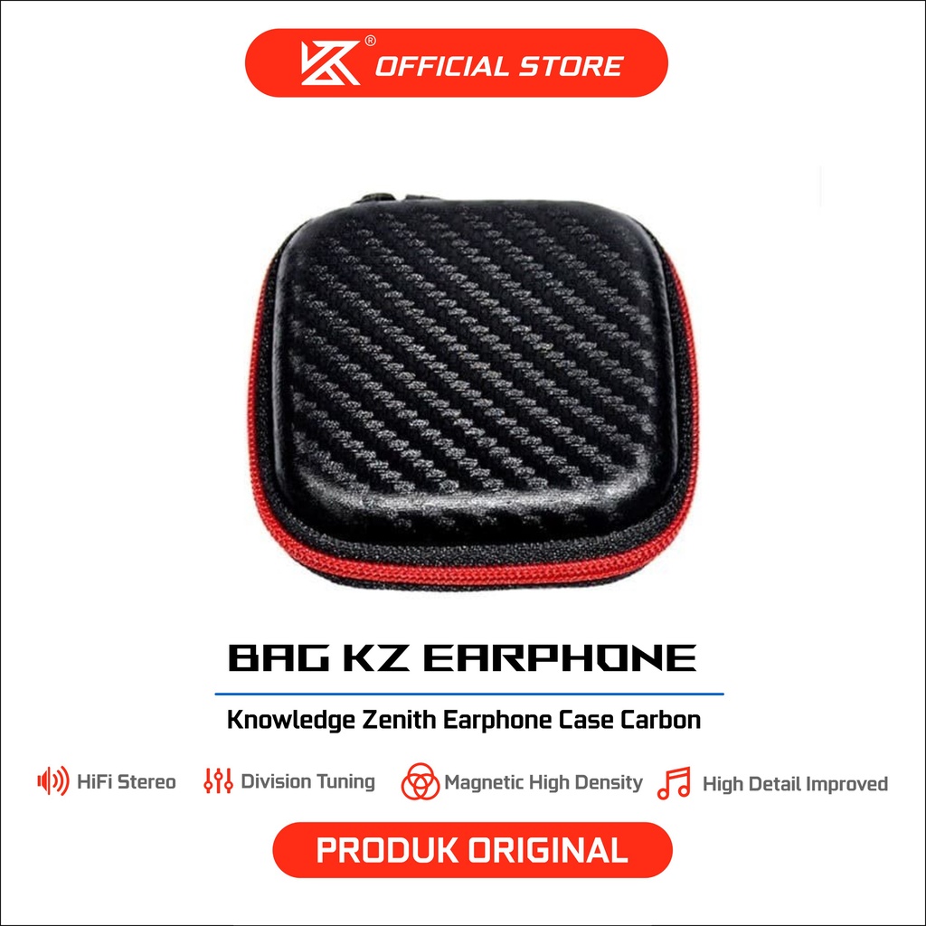 [KZ Official Store] KZ Bag Knowledge Zenith Earphone Case Carbon