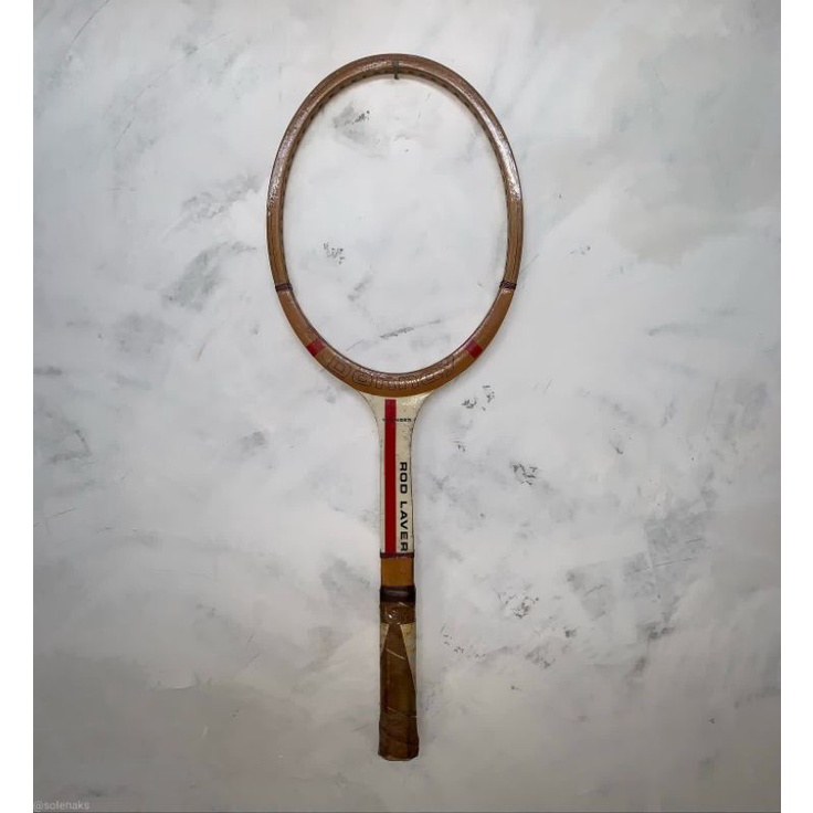 Raket tennis kayu jadul vintage merk donnay new old stock