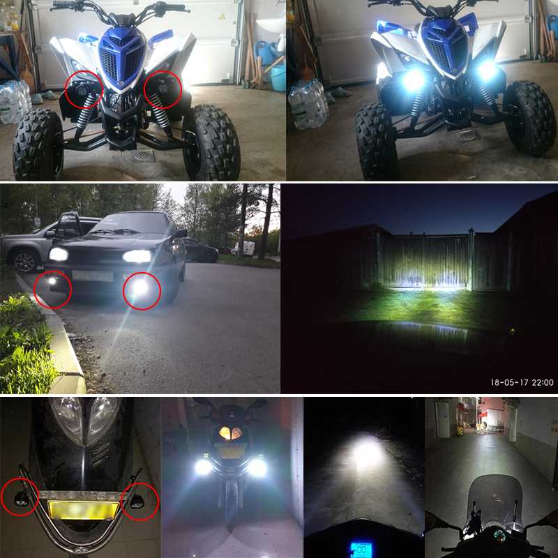 Lampu Tembak Motor LED High Beam 1000 Lumens 2 PCS / Lampu Tembak Sorot Motor LED Cree 3 Mata Owl Ultrafire Anti Air Super Terang / Foglamp Lampu Tembak Anti Kabut L6x L4x Motor Matic Trill Mobil / Lampu Tembak Motor Anti Kabut Jarak Jauh Murah Original