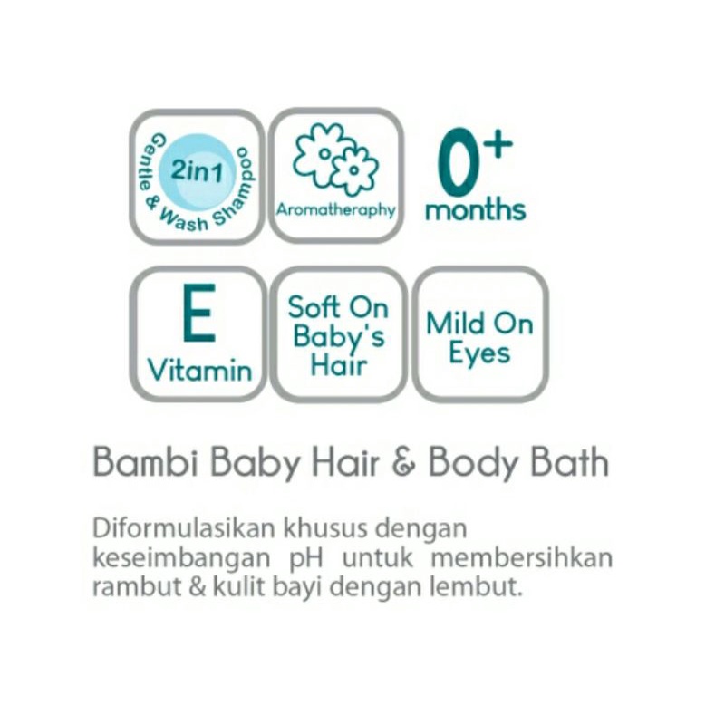 Bambi hair &amp; body bath - 100ml/with Licorice &amp; Chamomile