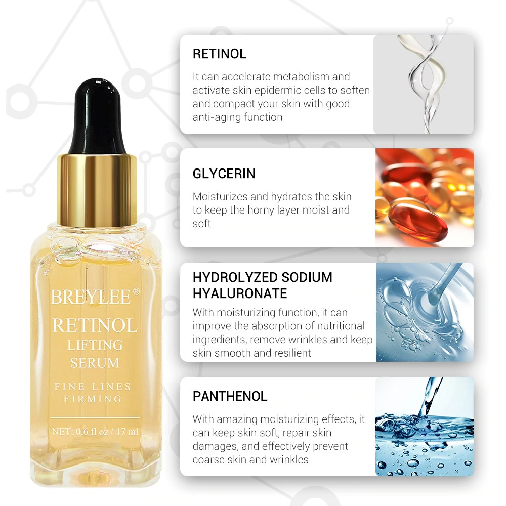 [BPOM] BREYLEE Retinol Serum Firm skin Remove wrinkles Collagen Essence Anti Aging Skin Care 17ml