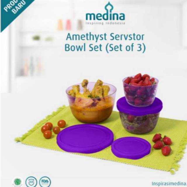 SERVSTOR BOWL SET/MANGKOK/MANGKUK PENYAJIAN/TUPPERWARE/WADAH PENYIMPANAN/WADAH/WADAH PENYAJIAN