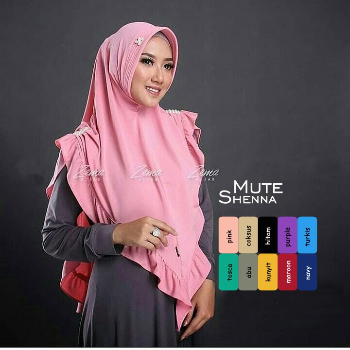 SHENA MUTE Muslimah BergoMurahMeriah Vanilla Hijab