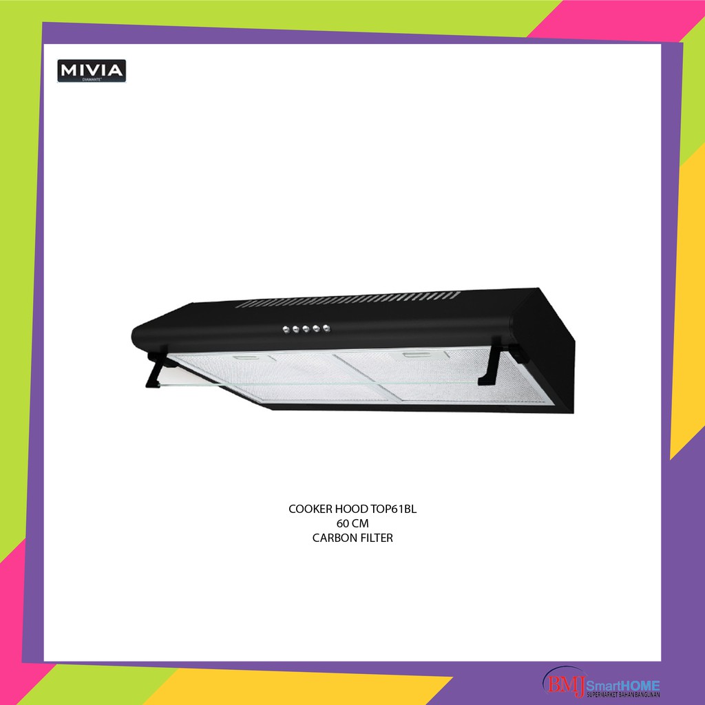 COOKER HOOD MIVIA TOP 61 BL BLACK