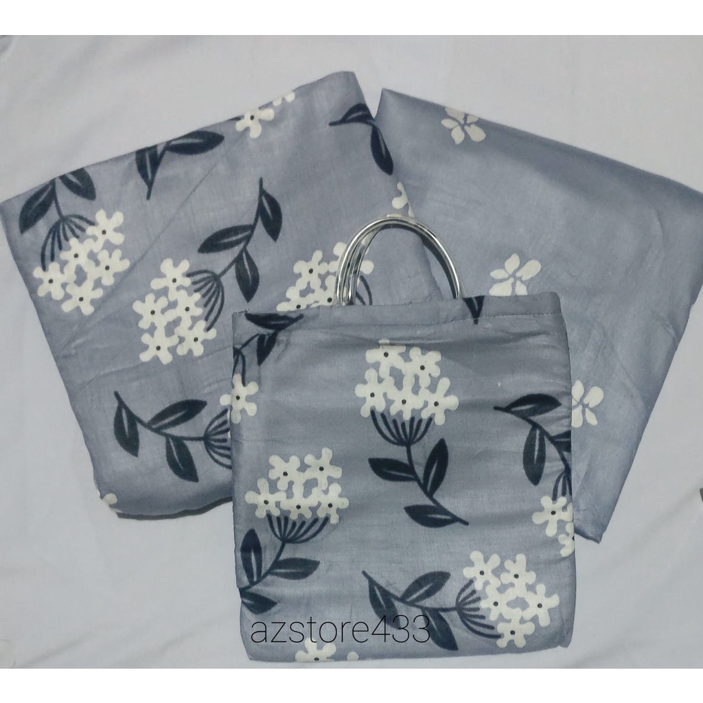 MUKENA MOTIF BUNGA SAKURA BAHAN BALI FREE TAS MUKENA TRAVELING CANTIK
