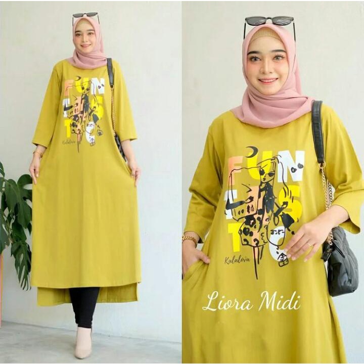 Funfas Midi Dress / Midi Dress / Midi Dress Muslim / Midi Dress Korea / Midi Dress Jumbo / Midi Dress Busui / Midi Dress Combet / Midi Dress Combet Polos / Midi Dress Combed Busui / Midi Dress Combed Jumbo / Midi Dress Polos / Midi Dress Polos Busui