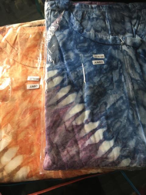 Gamis Kaos Swiss Pelangi Baju Muslimah Lengan Panjang Fashion Batik Tiedye Wanita Mall Grosir Murah