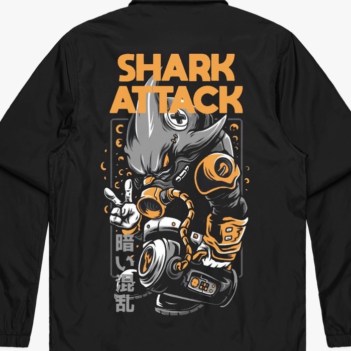 Pro.Coll - Shark Attack Coach Jacket - Jaket Parasut Pria dan Wanita