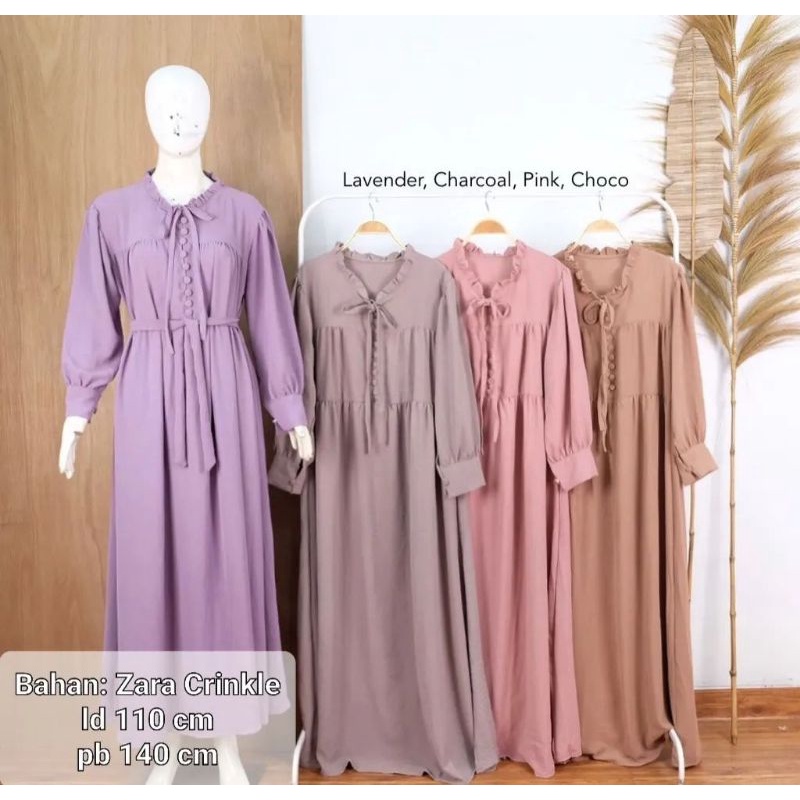 Yasmin dress / gamis crincle