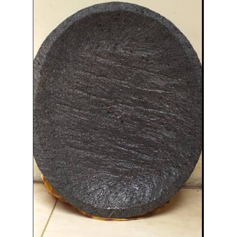 Cobek Pahat Batu Asli//Cobek Padang //Cobek Lonjong + Ulekan