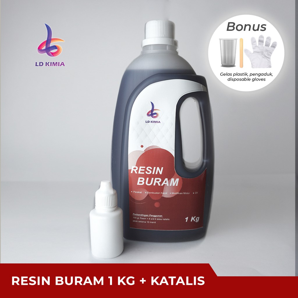 RESIN BURAM / BUTEK 1 KG + KATALIS [LD KIMIA]