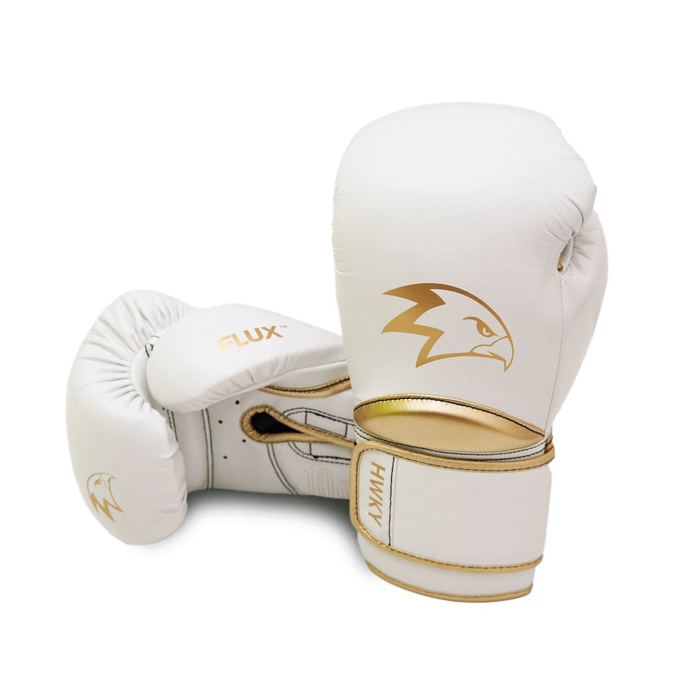 Hawkeye Fightwear Boxing Glove - Supra Pearly Gold - White - Sarung Tinju Putih