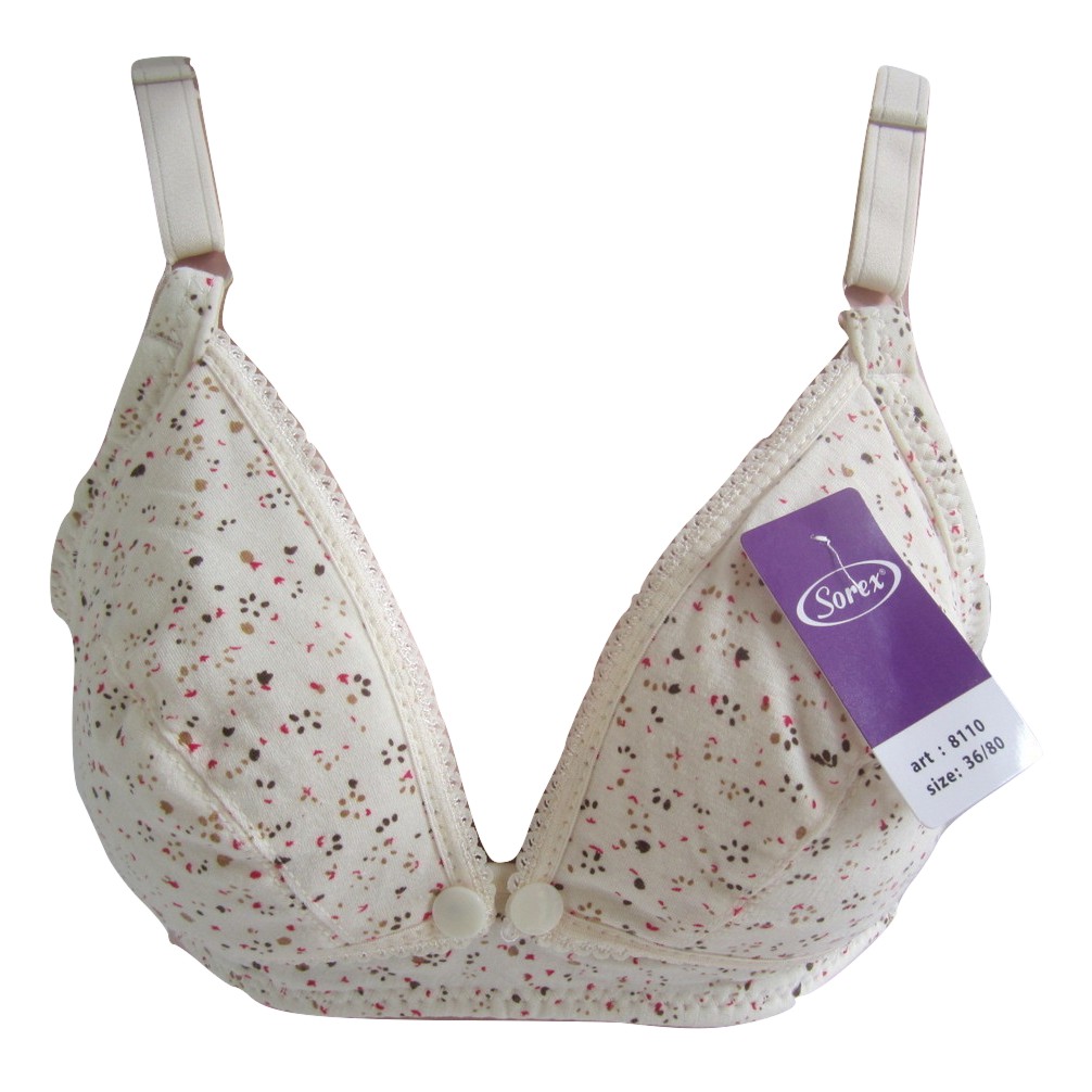 SOREX BH Menyusui / Nursing Bra 8110 Tanpa Kawat + Busa