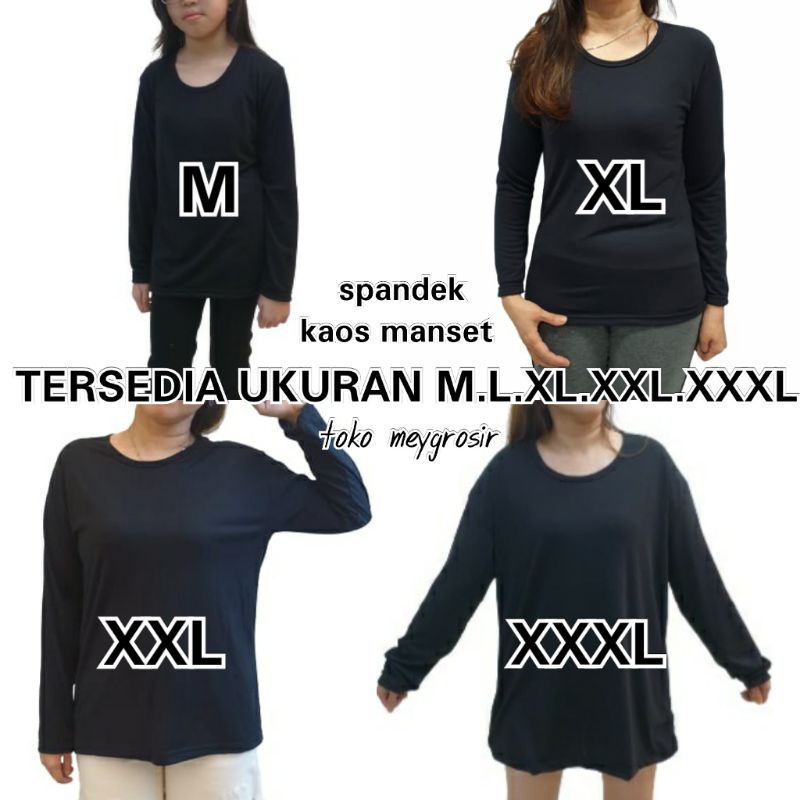 MEYGROSIR spandek manset pjg  M.L.XL.XXL.XXXL kaos