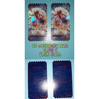 Collectible ticket original megabox korea spiderman no way home