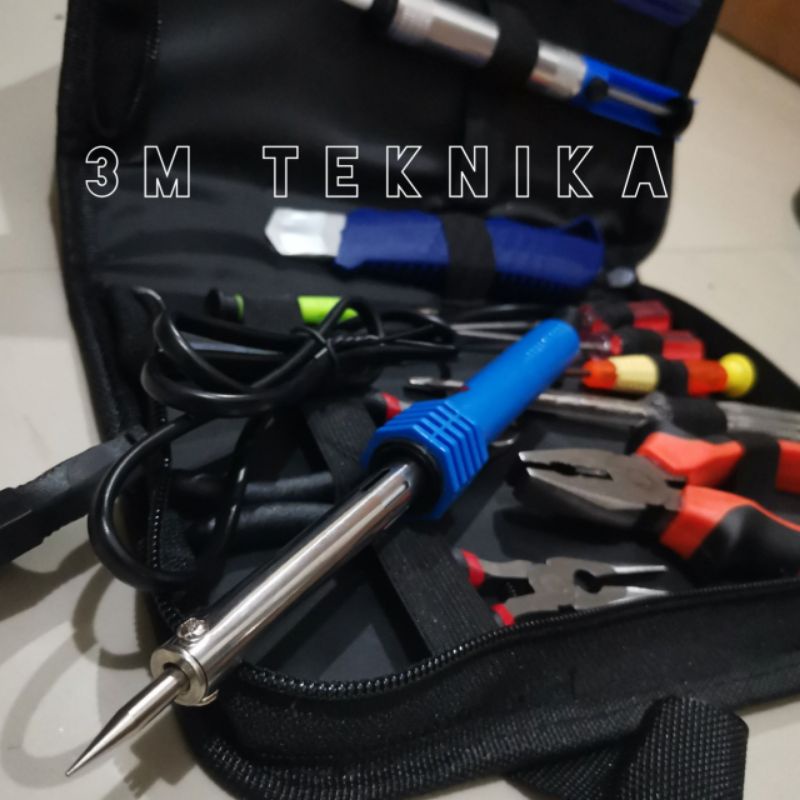 Toolkit Set Solder Isi 14 Pcs Elektronik Set Lengkap Soldering Sands
