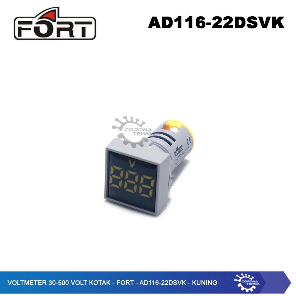 Fort - AD116-22DSVK - Voltmeter 30-500 Volt Kotak