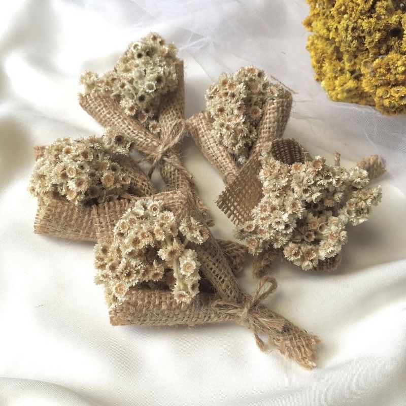 BUKET MINI BUNGA KERING HIASAN DEKORASI RUSTIC