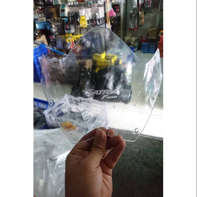 Visor satria fu 150 2014 facelift bening