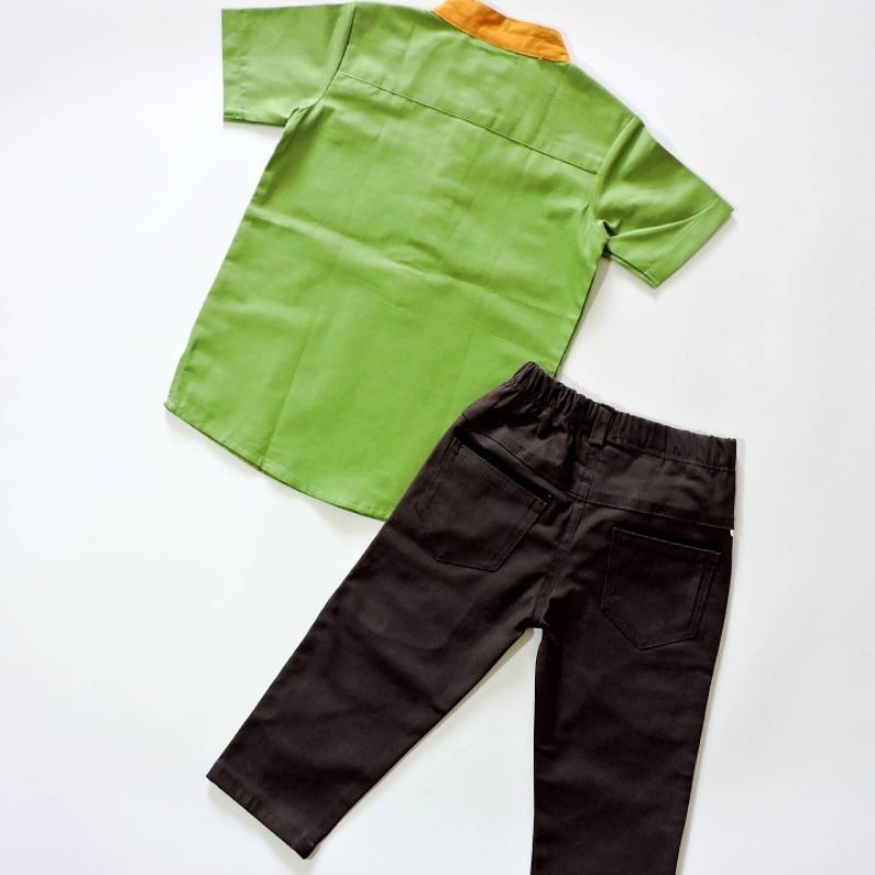 SETELAN/STELAN BAJU KOKO ANAK GAP MIX CELANA CHINO OSHKOSH PREMIUM MURAH DISKON