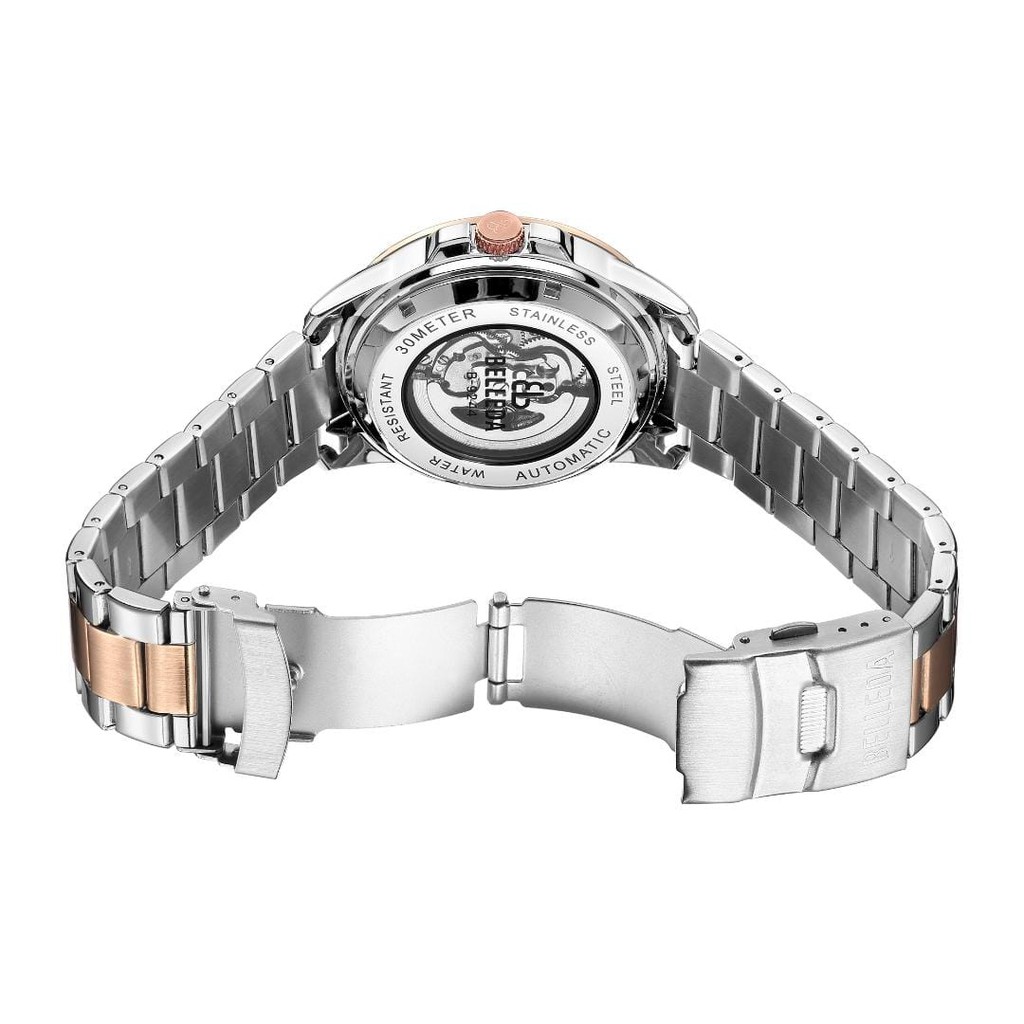 BELLEDA 9244 - Jam Tangan Pria Automatic Anti Air Original Luxury Stainless Steel（Free BOX +Garansi) Water Resist 50M