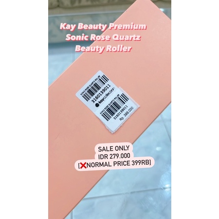 Kay Beauty Premium Sonic Rose Quartz Beauty Roller