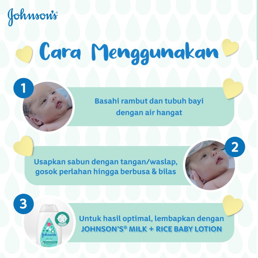 IDOLAKU Johnshon Baby Bath Milk+Rice Refill 400ml / Sabun bayi