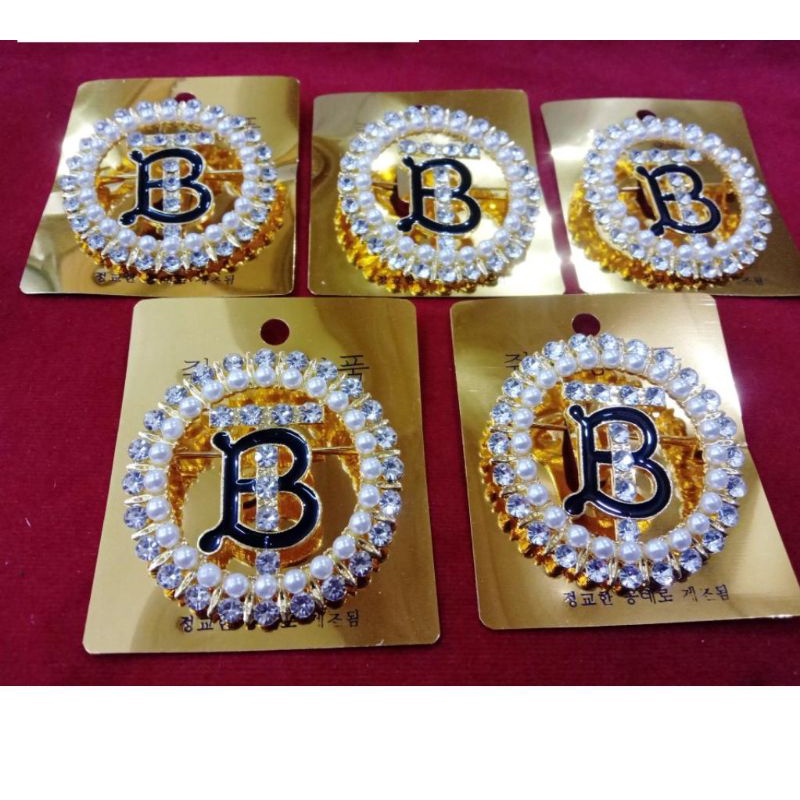 Bros B Bross Dada Pin hijab Bross Pin Dagu Kristal Button Hijab Pin Brooch BT