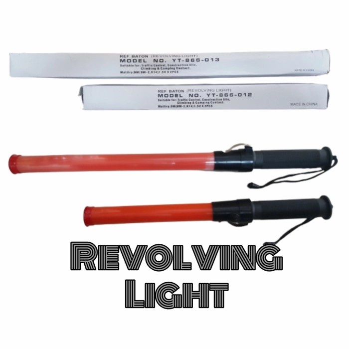 Tongkat Lampu Lalu Lintas 41cm / Stik Parkir / Tongkat Parkir / Lampu Swat Led / Tongkat Lalin