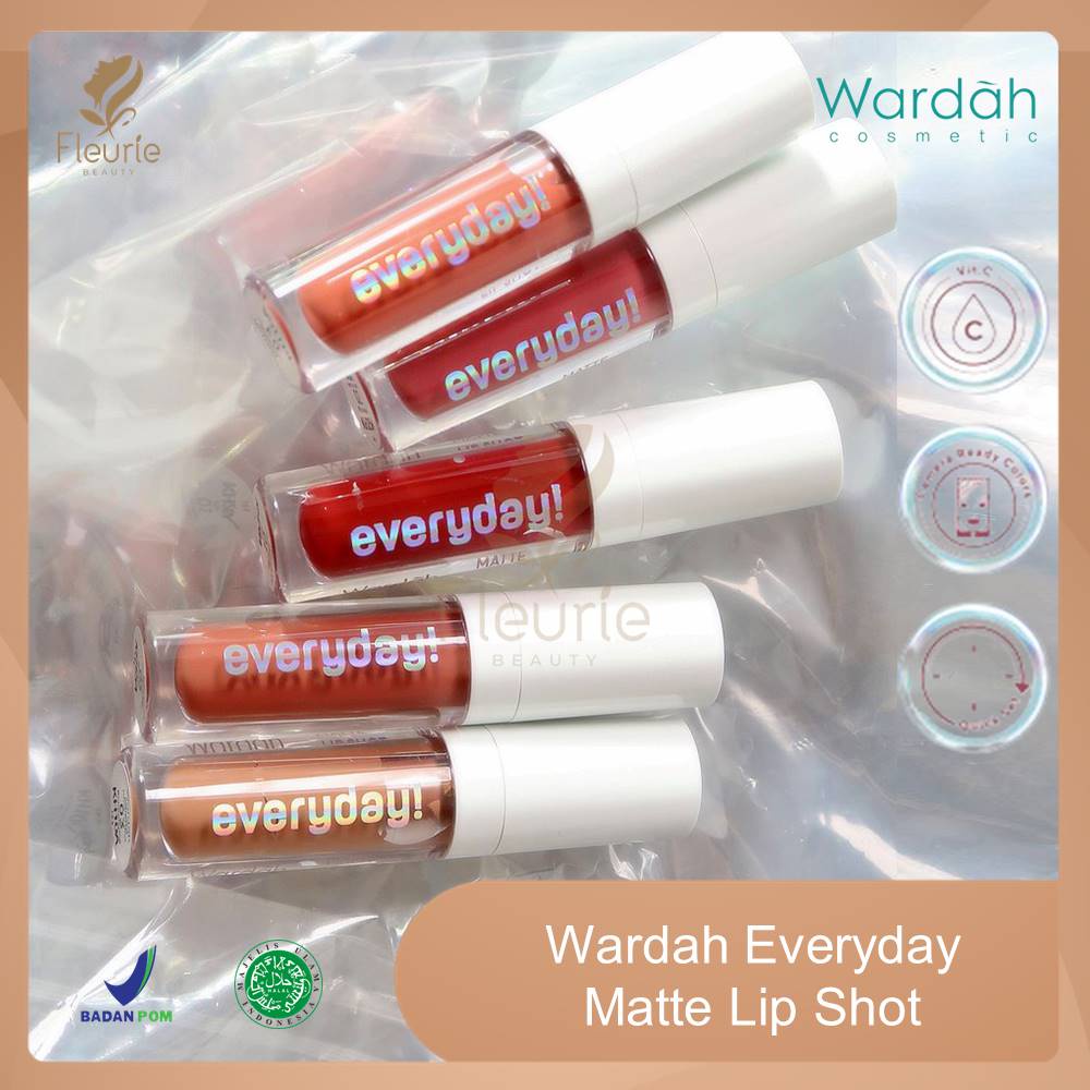 WARDAH Everyday Matte Lip Shot - Wardah Lipcream Creamy Matte Original BPOM