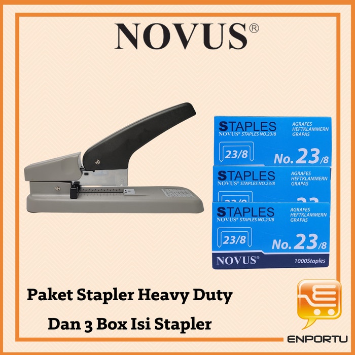 

Paket Hemat Stapler Heavy Duty NIVO (NS-2200) Dan 3 Box Isi Stapler