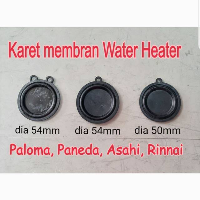 karet membran water heater