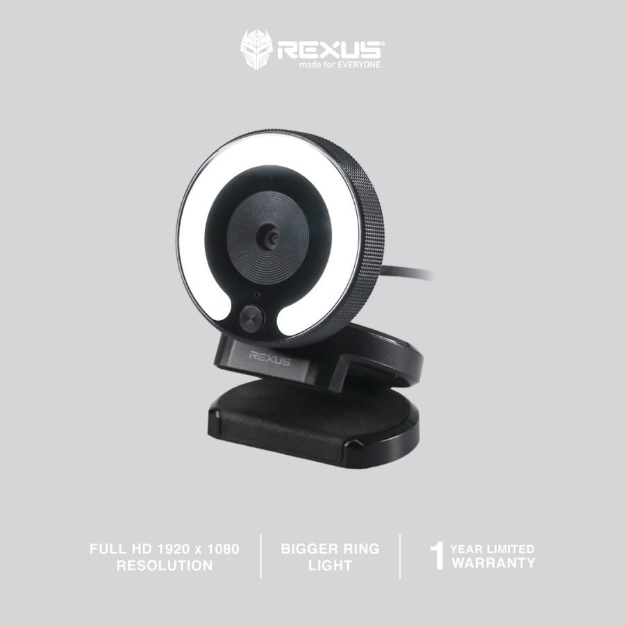 Rexus Webcam Stream Alva II SW-RX03 With Mic + Ring Light Alva 2