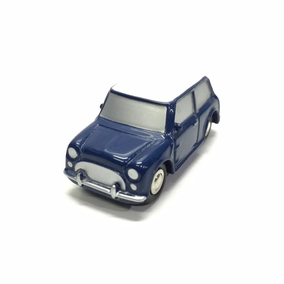 Schuco Piccolo Shell Austin Mini Biru Skala 90