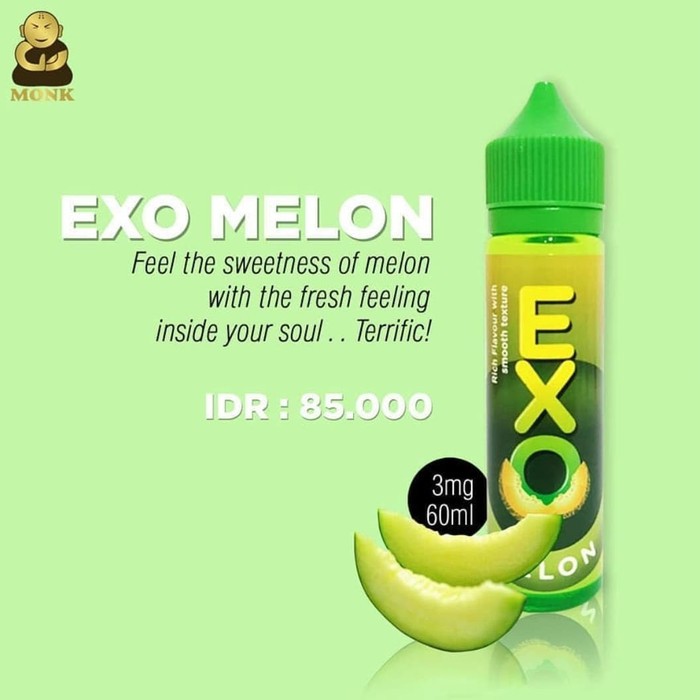 Liquid Exo Melon by Exo Monk - Exotic Honeydew - 3mg 60ml