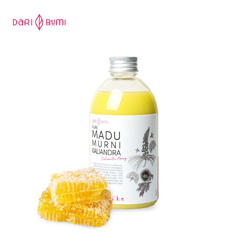 Madu Murni Kaliandra 350 gram (250 ml) daribumi / Kaliandra Pure Honey Dari Bumi